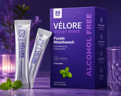 Vēlore Violet Rinse — On-the-Go Mouthwash Sachets