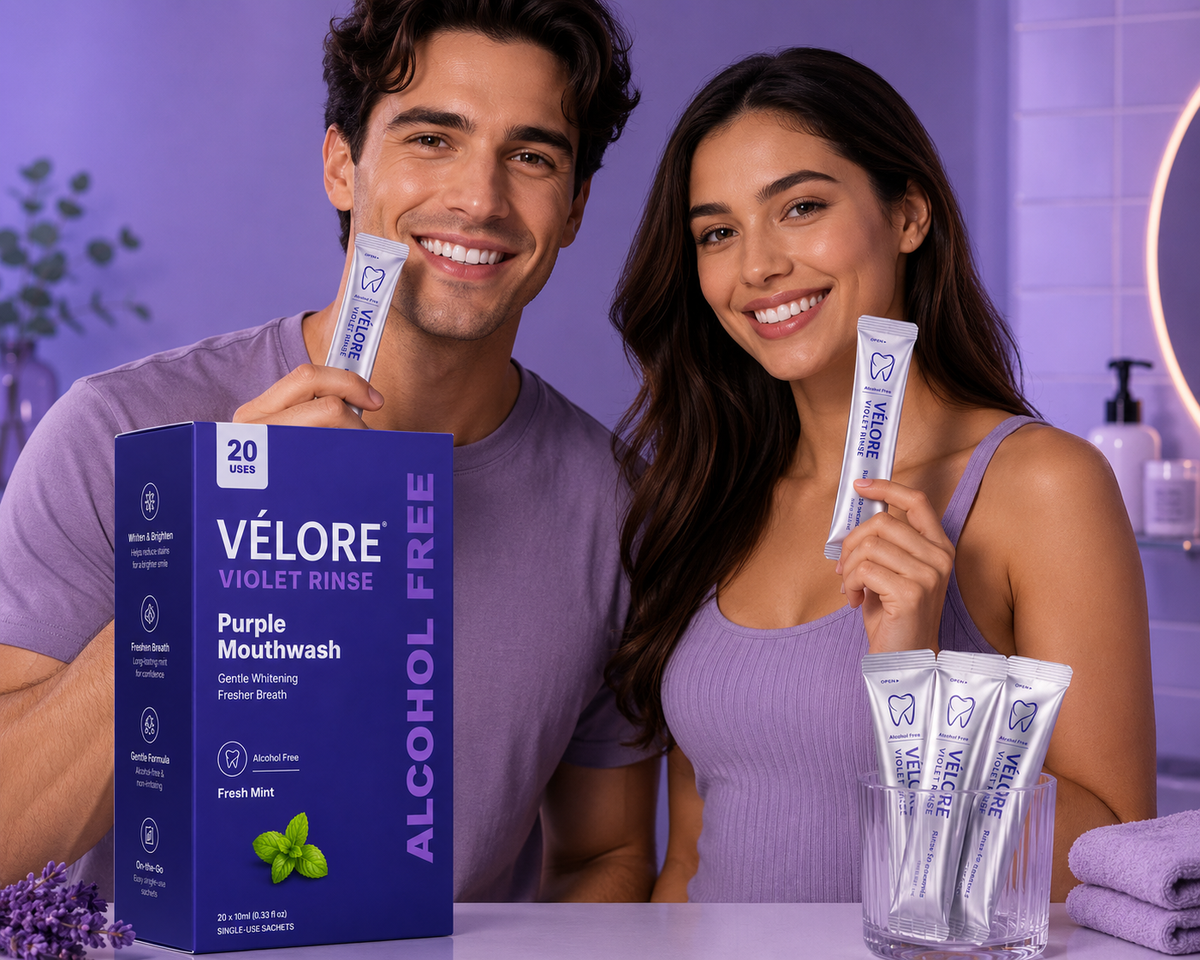 Vēlore Violet Rinse — On-the-Go Mouthwash Sachets