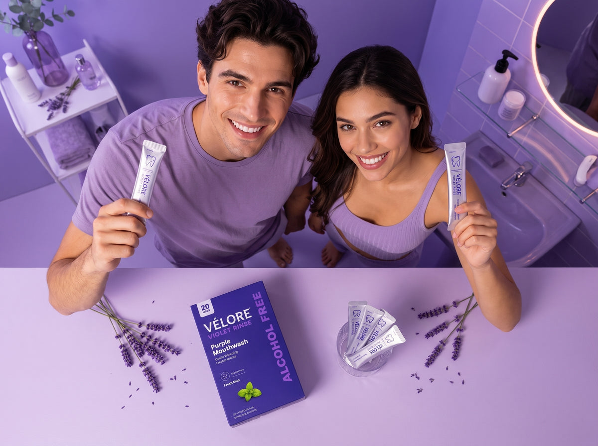 Vēlore Violet Rinse — On-the-Go Mouthwash Sachets