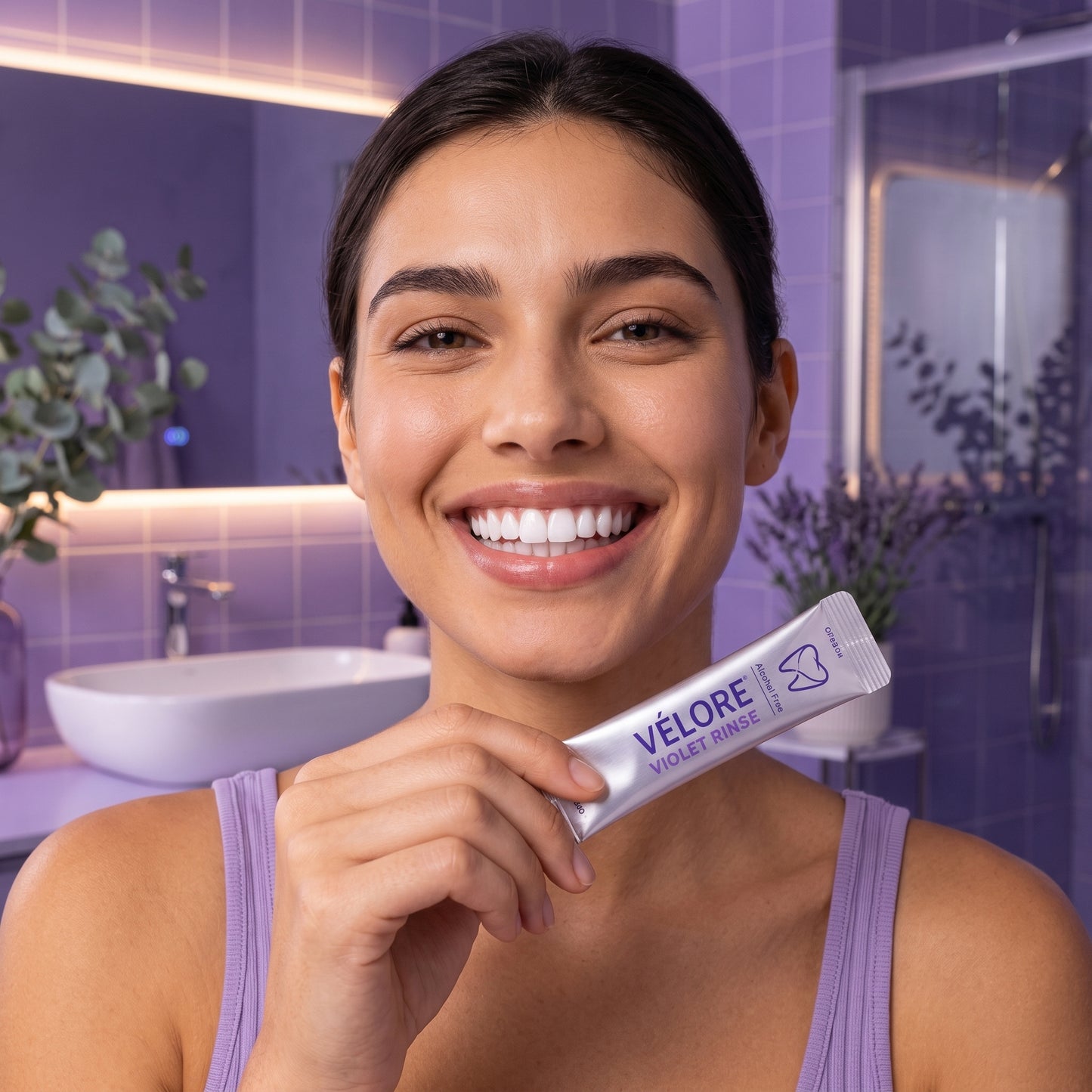Vēlore Violet Rinse — On-the-Go Mouthwash Sachets